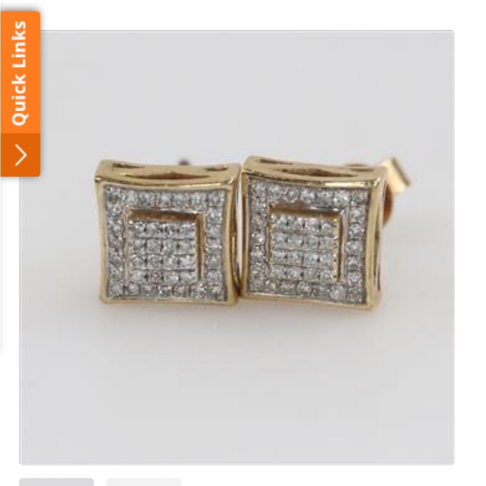Diamond and gold earrings